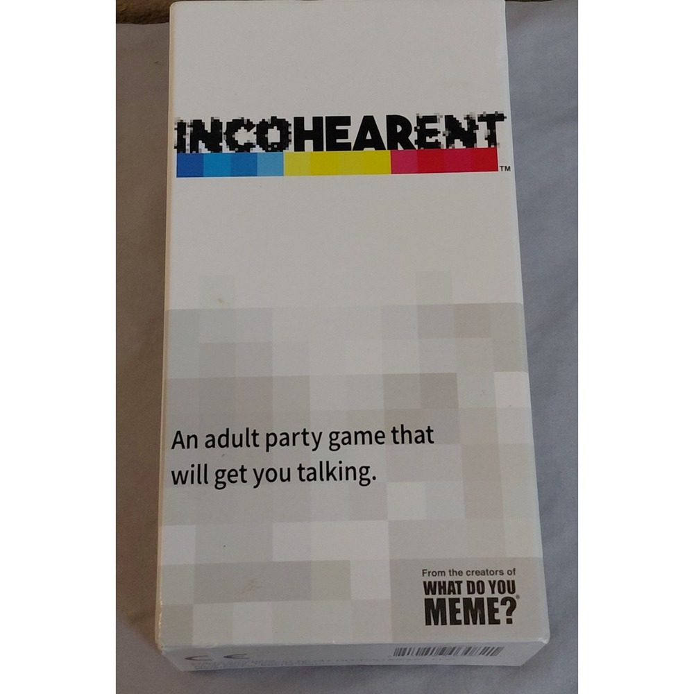 Incohearent Adult Party Card Game What Do You Meme? 500 Cards + Timer Complete